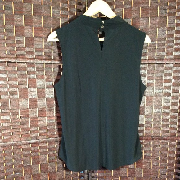 Ladies Medium Black Sleeveless Top w/ Knot Neckline - Picture 2 of 2